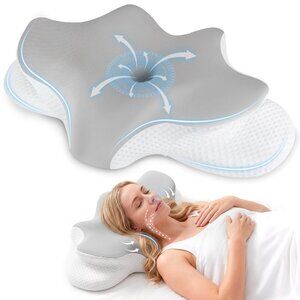NEW Ultra Pain Relief Cooling Pillow for Neck Support, Queen